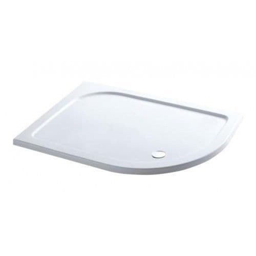 Volente Quadrant Shower Trays - Various Sizes, White, Reinforced Resin