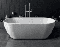 Athena 1650 x 700mm Twin Skinned Double Ended Freestanding Bath